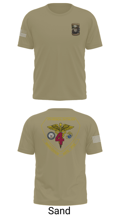 4th Med Battalion 81744782 Short Sleeve Performance Shirt - 96