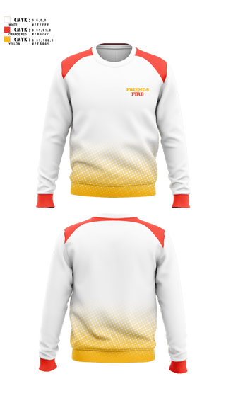 Crew Neck Sweatshirt, FRIENDS on FIRE, Women's Volleyball, Teamtime, Team time, sublimation, custom sports apparel, team uniforms, spirit wear, spiritwear, sports uniforms, custom shirts, team store, custom team store, fundraiser sports, apparel fundraiser