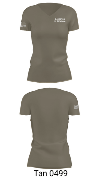 Womens Short Sleeve Vneck Shirt, 346 MP CO 3rd Platoon, Army, Teamtime, Team time, sublimation, custom sports apparel, team uniforms, spirit wear, spiritwear, sports uniforms, custom shirts, team store, custom team store, fundraiser sports, apparel fundraiser