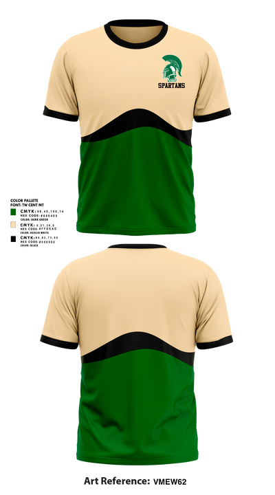 Laurel Spartans 37116846 Short Sleeve Performance Shirt - 1