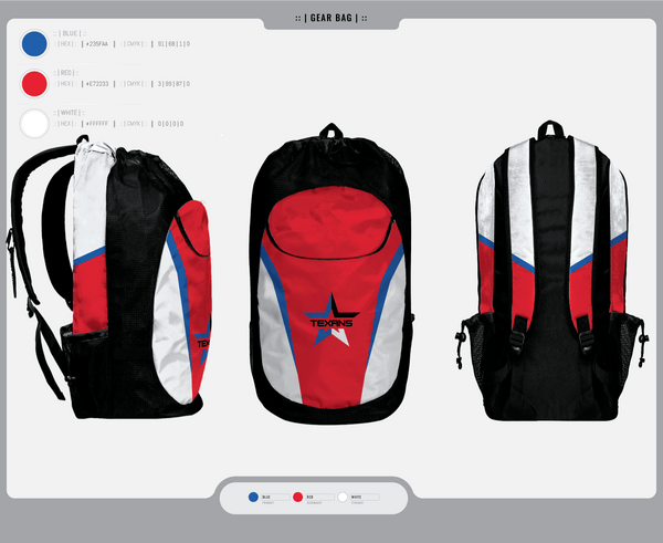 Gear Bag, Georgetown Texans, , Teamtime, Team time, sublimation, custom sports apparel, team uniforms, spirit wear, spiritwear, sports uniforms, custom shirts, team store, custom team store, fundraiser sports, apparel fundraiser