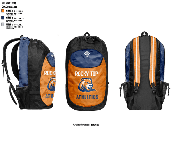 Gear Bag, Rocky Top MS, Spirit Store, Teamtime, Team time, sublimation, custom sports apparel, team uniforms, spirit wear, spiritwear, sports uniforms, custom shirts, team store, custom team store, fundraiser sports, apparel fundraiser