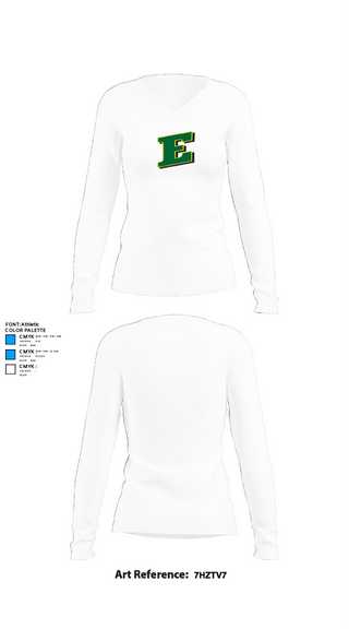 Women's Long Sleeve Vneck Shirt, DC Everest Youth Baseball League, Baseball, Teamtime, Team time, sublimation, custom sports apparel, team uniforms, spirit wear, spiritwear, sports uniforms, custom shirts, team store, custom team store, fundraiser sports, apparel fundraiser