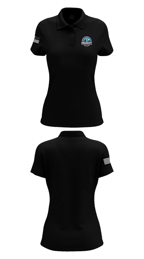 Womens Short Sleeve Performance Polo, Priority Services, , Teamtime, Team time, sublimation, custom sports apparel, team uniforms, spirit wear, spiritwear, sports uniforms, custom shirts, team store, custom team store, fundraiser sports, apparel fundraiser
