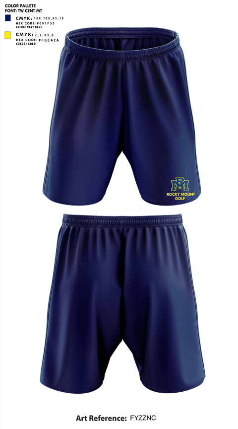Athletic Shorts With Pockets, Rocky Mount High School Golf, Golf, Teamtime, Team time, sublimation, custom sports apparel, team uniforms, spirit wear, spiritwear, sports uniforms, custom shirts, team store, custom team store, fundraiser sports, apparel fundraiser