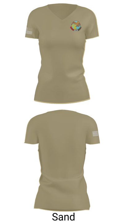 11th T.S.R 19637514 Women's Short Sleeve V-neck Shirt - 84