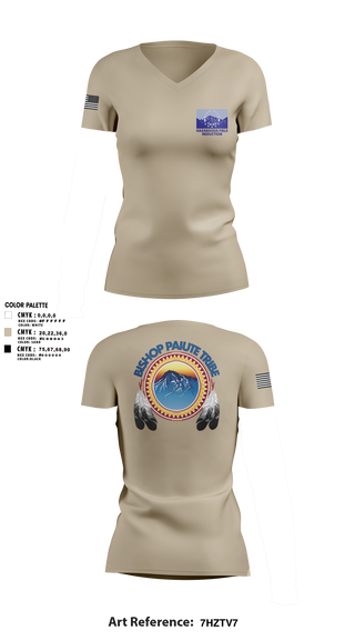 Womens Short Sleeve Vneck Shirt, Bishop Paiute EMO/ Hazardous Fiels Reduction, Fire Department, Teamtime, Team time, sublimation, custom sports apparel, team uniforms, spirit wear, spiritwear, sports uniforms, custom shirts, team store, custom team store, fundraiser sports, apparel fundraiser