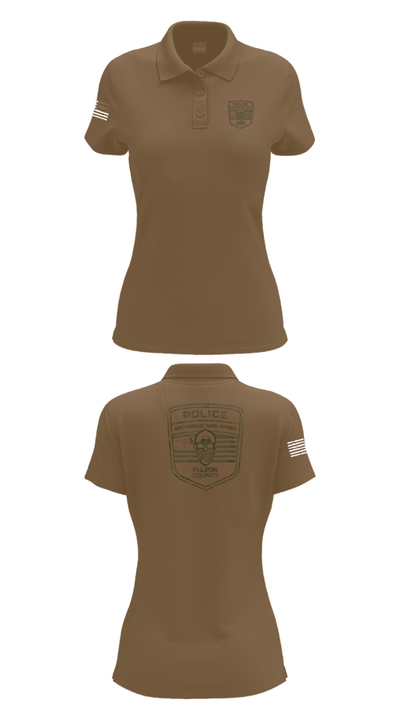 Fulton County Anti-Crime Task Force 27594594 Women's Short Sleeve Performance Polo  - 14
