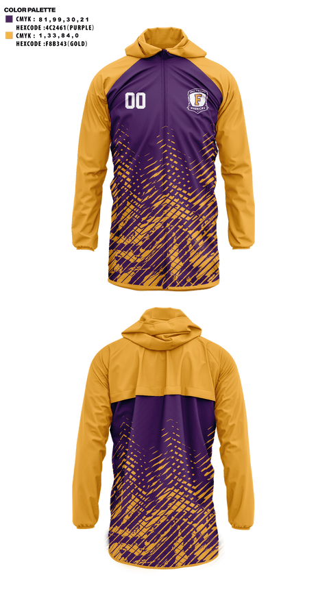 Windbreaker, Fresno High School Soccer, Men's Soccer, Teamtime, Team time, sublimation, custom sports apparel, team uniforms, spirit wear, spiritwear, sports uniforms, custom shirts, team store, custom team store, fundraiser sports, apparel fundraiser