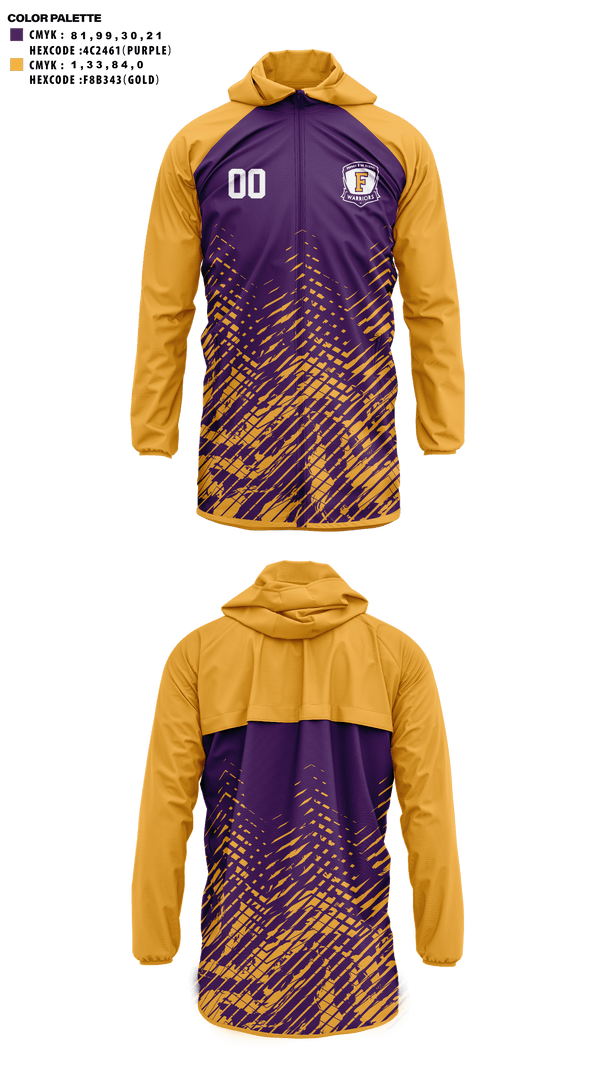 Windbreaker, Fresno High School Soccer, Men's Soccer, Teamtime, Team time, sublimation, custom sports apparel, team uniforms, spirit wear, spiritwear, sports uniforms, custom shirts, team store, custom team store, fundraiser sports, apparel fundraiser