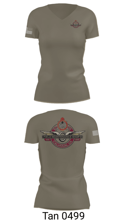 FMS Calhoun 9677165 Women's Short Sleeve V-neck Shirt - 36