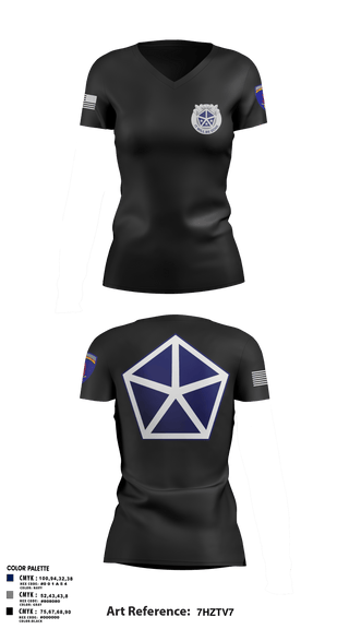 Womens Short Sleeve Vneck Shirt, 2nd PLT, B TRP, 3-71 CAVV Corps, , Teamtime, Team time, sublimation, custom sports apparel, team uniforms, spirit wear, spiritwear, sports uniforms, custom shirts, team store, custom team store, fundraiser sports, apparel fundraiser