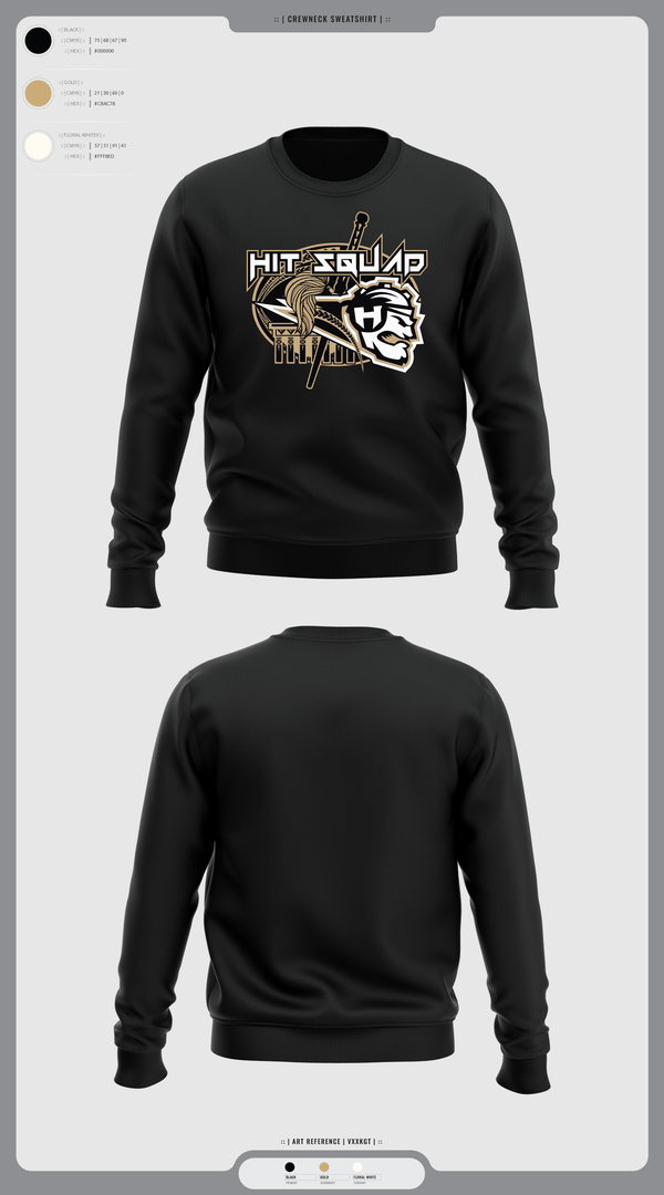 Crew Neck Sweatshirt, San Jose Hitsquad, , Teamtime, Team time, sublimation, custom sports apparel, team uniforms, spirit wear, spiritwear, sports uniforms, custom shirts, team store, custom team store, fundraiser sports, apparel fundraiser