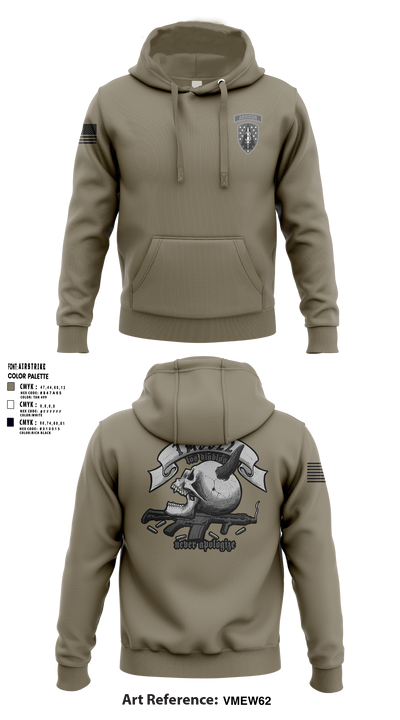 TM 2, B TRP, 3rd SQDN, 3 SFAB 94880157 Hoodie - 2