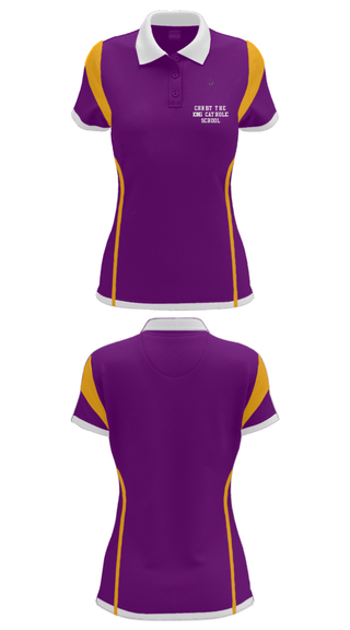 Women's Short Sleeve Performance Polo, Christ The King Catholic School, Spirit Store, Teamtime, Team time, sublimation, custom sports apparel, team uniforms, spirit wear, spiritwear, sports uniforms, custom shirts, team store, custom team store, fundraiser sports, apparel fundraiser