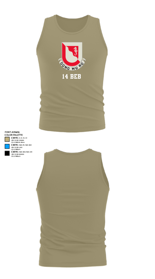 Tank Top, 14 BEB, Army, Teamtime, Team time, sublimation, custom sports apparel, team uniforms, spirit wear, spiritwear, sports uniforms, custom shirts, team store, custom team store, fundraiser sports, apparel fundraiser