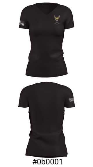 Women's Short Sleeve Vneck Shirt, Midland Community High School Softball, Softball, Teamtime, Team time, sublimation, custom sports apparel, team uniforms, spirit wear, spiritwear, sports uniforms, custom shirts, team store, custom team store, fundraiser sports, apparel fundraiser