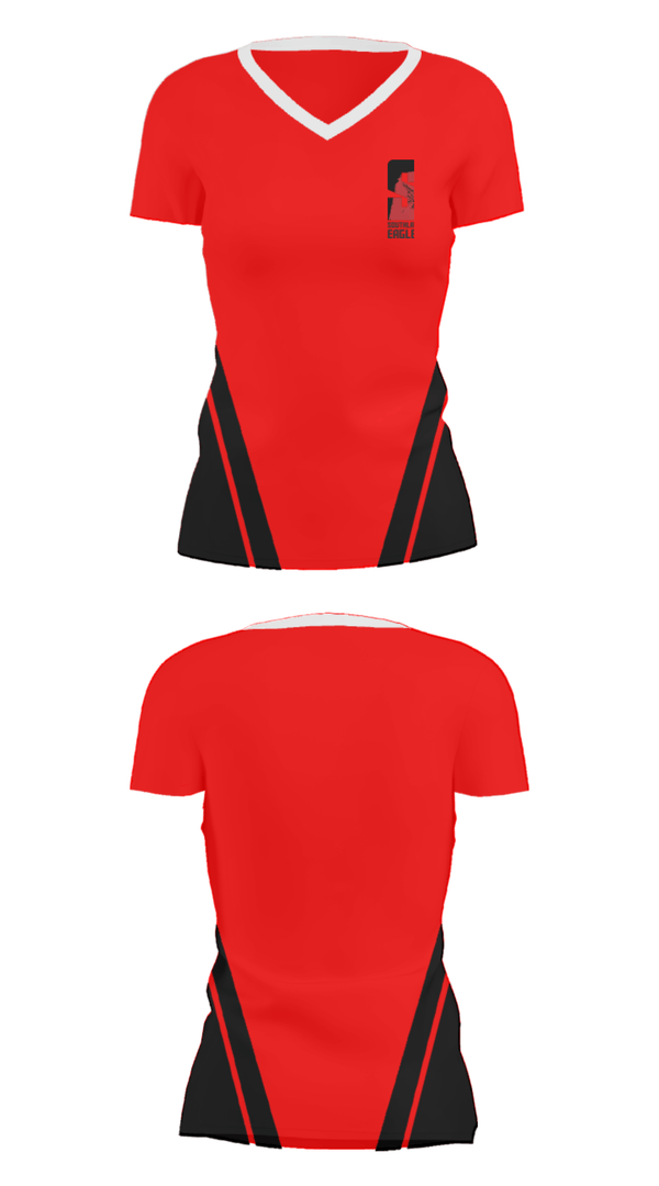 Women's Short Sleeve Vneck Shirt, Southland High School Tennis, Tennis, Teamtime, Team time, sublimation, custom sports apparel, team uniforms, spirit wear, spiritwear, sports uniforms, custom shirts, team store, custom team store, fundraiser sports, apparel fundraiser