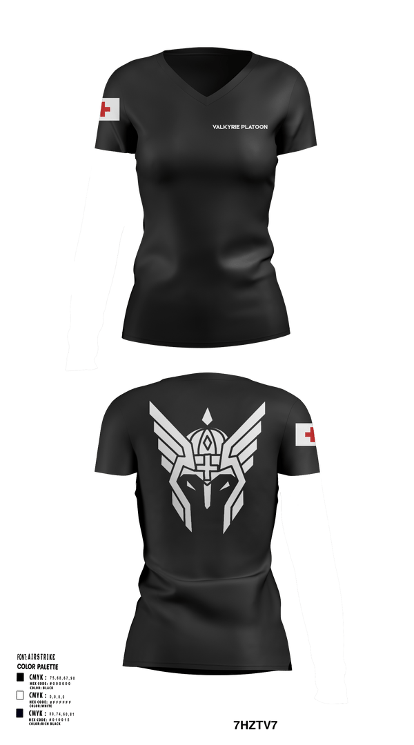 Womens Short Sleeve Vneck Shirt, Evac PLT, RSS, 2CR, , Teamtime, Team time, sublimation, custom sports apparel, team uniforms, spirit wear, spiritwear, sports uniforms, custom shirts, team store, custom team store, fundraiser sports, apparel fundraiser