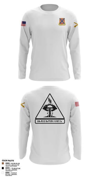 C BTRY 1/107 FA 56836205 Long Sleeve Performance Shirt 5