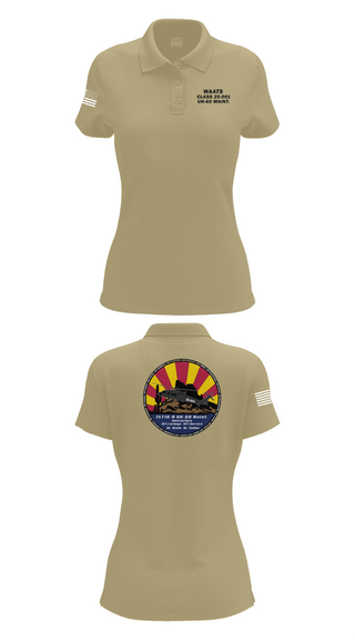 Womens Short Sleeve Performance Polo, WAATS 15T10 CLASS 25-001, , Teamtime, Team time, sublimation, custom sports apparel, team uniforms, spirit wear, spiritwear, sports uniforms, custom shirts, team store, custom team store, fundraiser sports, apparel fundraiser