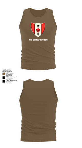 Tank Top, 46th Engineer Battalion, Army, Teamtime, Team time, sublimation, custom sports apparel, team uniforms, spirit wear, spiritwear, sports uniforms, custom shirts, team store, custom team store, fundraiser sports, apparel fundraiser