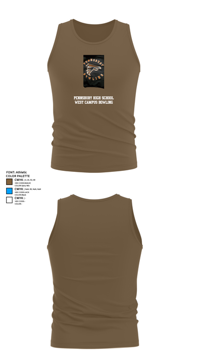 Pennsbury High School West Campus Bowling 65082914 Tank Top - 8