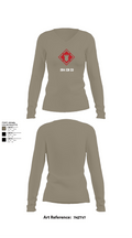 264 EN CO 72405798 Women's Long Sleeve V-neck Shirt - 62