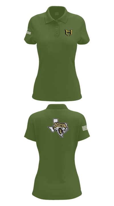 Hubbard Middle School Cheer 37740474 Women's Short Sleeve Performance Polo  - 25
