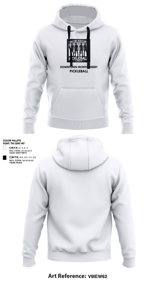Hoodie, Downtown Montgomery Pickleball Crew, Spirit Store, Teamtime, Team time, sublimation, custom sports apparel, team uniforms, spirit wear, spiritwear, sports uniforms, custom shirts, team store, custom team store, fundraiser sports, apparel fundraiser