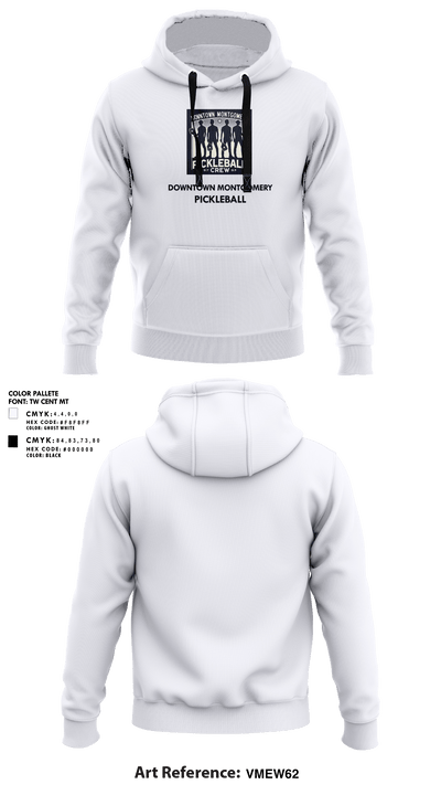 Downtown Montgomery Pickleball Crew 32677459 Hoodie - 1