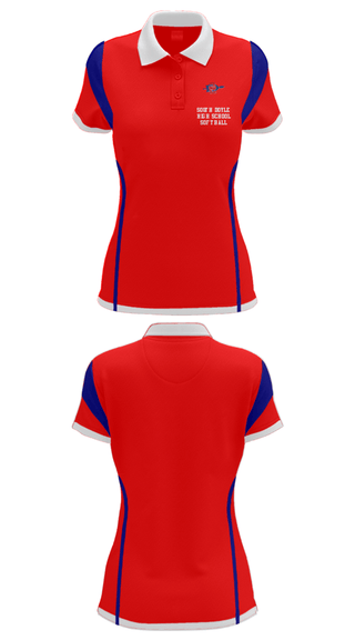Women's Short Sleeve Performance Polo, South Doyle High School Softball, Softball, Teamtime, Team time, sublimation, custom sports apparel, team uniforms, spirit wear, spiritwear, sports uniforms, custom shirts, team store, custom team store, fundraiser sports, apparel fundraiser