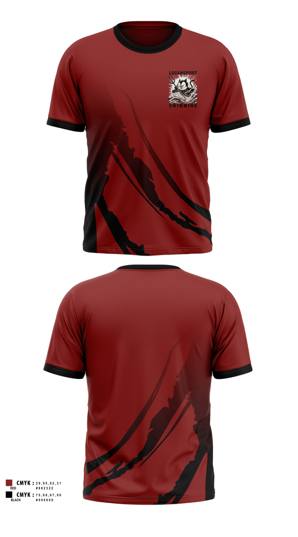 Short Sleeve Performance Shirt, Logansport High School Swimming, Swimming, Teamtime, Team time, sublimation, custom sports apparel, team uniforms, spirit wear, spiritwear, sports uniforms, custom shirts, team store, custom team store, fundraiser sports, apparel fundraiser