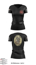 Marine Wing Support Squadron 473 1974878 Women's Short Sleeve V-neck Shirt - 6