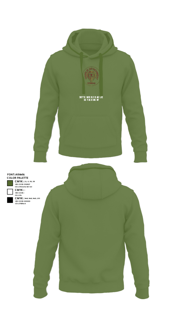 Hoodie, 312TH MI BN, CHARLIE DETACHMENT, Army, Teamtime, Team time, sublimation, custom sports apparel, team uniforms, spirit wear, spiritwear, sports uniforms, custom shirts, team store, custom team store, fundraiser sports, apparel fundraiser