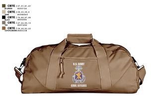 Duffle Bag, Civil Affairs Schoolhouse, , Teamtime, Team time, sublimation, custom sports apparel, team uniforms, spirit wear, spiritwear, sports uniforms, custom shirts, team store, custom team store, fundraiser sports, apparel fundraiser
