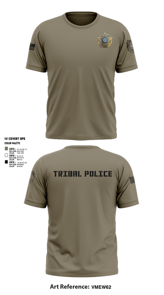 Short Sleeve Performance Shirt, Eastern Shawnee Tribal Police, Police, Teamtime, Team time, sublimation, custom sports apparel, team uniforms, spirit wear, spiritwear, sports uniforms, custom shirts, team store, custom team store, fundraiser sports, apparel fundraiser