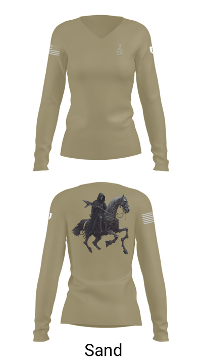 Longknife 89449202 Women's Long Sleeve V-neck Shirt - 97