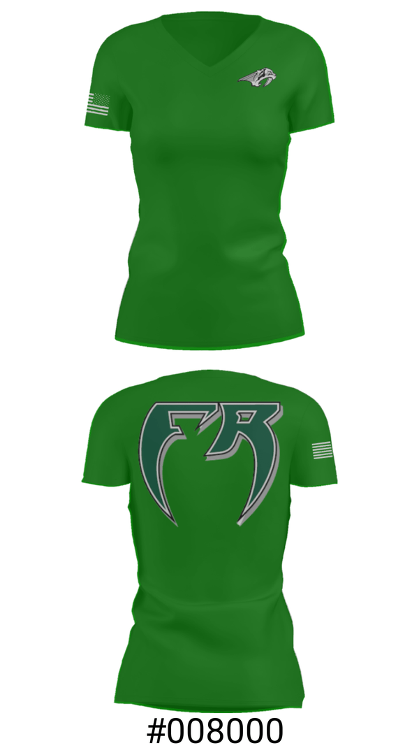 Women's Short Sleeve Vneck Shirt, Fossil Ridge High School Baseball, Baseball, Teamtime, Team time, sublimation, custom sports apparel, team uniforms, spirit wear, spiritwear, sports uniforms, custom shirts, team store, custom team store, fundraiser sports, apparel fundraiser