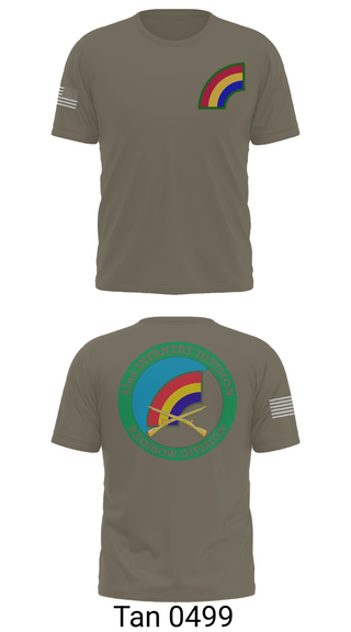 Old School Cotton Feel Shirt, 42nd ID, Army, Teamtime, Team time, sublimation, custom sports apparel, team uniforms, spirit wear, spiritwear, sports uniforms, custom shirts, team store, custom team store, fundraiser sports, apparel fundraiser