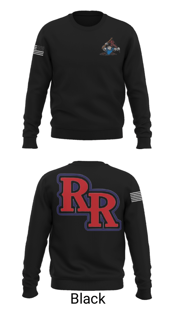 Crew Neck Sweatshirt, Rudder Middle School Soccer, Men's Soccer, Teamtime, Team time, sublimation, custom sports apparel, team uniforms, spirit wear, spiritwear, sports uniforms, custom shirts, team store, custom team store, fundraiser sports, apparel fundraiser