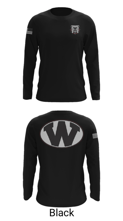 Wheeler County Middle School Softball 81804266 Long Sleeve Performance Shirt - 11