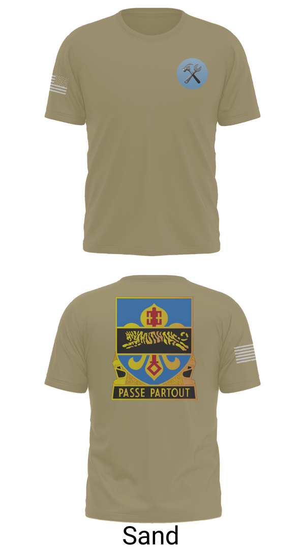 Old School Cotton Feel Shirt, HHD, 415th Military Intelligence Battalion, National Guard, Teamtime, Team time, sublimation, custom sports apparel, team uniforms, spirit wear, spiritwear, sports uniforms, custom shirts, team store, custom team store, fundraiser sports, apparel fundraiser