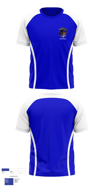 Anthony Wayne Youth Tackle Football League 48655260 Short Sleeve Performance Shirt - 1