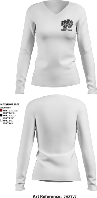 Womens Long Sleeve Vneck Shirt, Panthers Volleyball, Women's Volleyball, Teamtime, Team time, sublimation, custom sports apparel, team uniforms, spirit wear, spiritwear, sports uniforms, custom shirts, team store, custom team store, fundraiser sports, apparel fundraiser