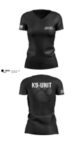 Vance County Sheriff's Office  K9 Unit 48237740 Women's Short Sleeve V-neck Shirt - 2