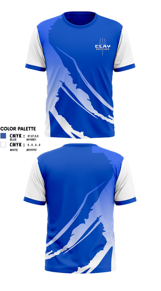 Short Sleeve Performance Shirt, Clay High School Wrestling, Wrestling, Teamtime, Team time, sublimation, custom sports apparel, team uniforms, spirit wear, spiritwear, sports uniforms, custom shirts, team store, custom team store, fundraiser sports, apparel fundraiser