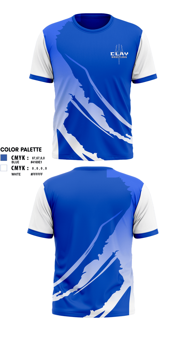 Short Sleeve Performance Shirt, Clay High School Wrestling, Wrestling, Teamtime, Team time, sublimation, custom sports apparel, team uniforms, spirit wear, spiritwear, sports uniforms, custom shirts, team store, custom team store, fundraiser sports, apparel fundraiser