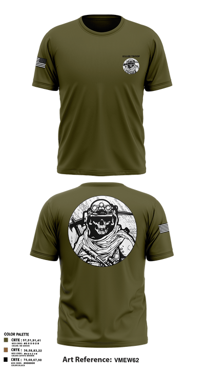 Killer Troop 45999065 Short Sleeve Performance Shirt - 1