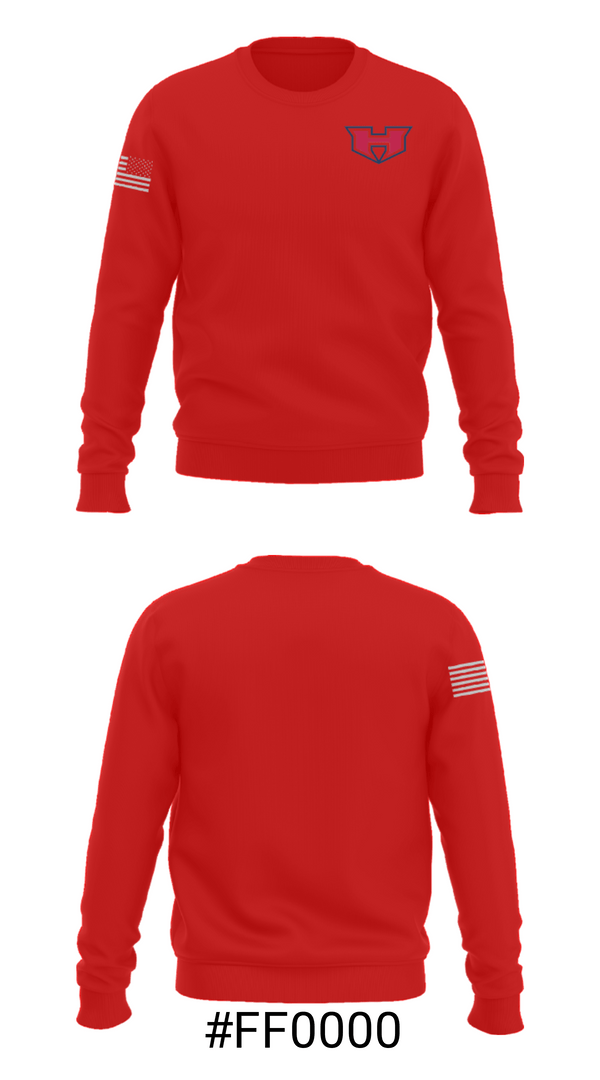 Crew Neck Sweatshirt, White House Heritage High School Track, Track & Field, Teamtime, Team time, sublimation, custom sports apparel, team uniforms, spirit wear, spiritwear, sports uniforms, custom shirts, team store, custom team store, fundraiser sports, apparel fundraiser